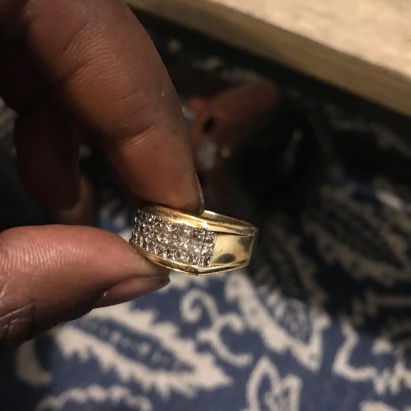 18kt solid gold 3row vvs1 Diamond ring - Picture 4 of 8